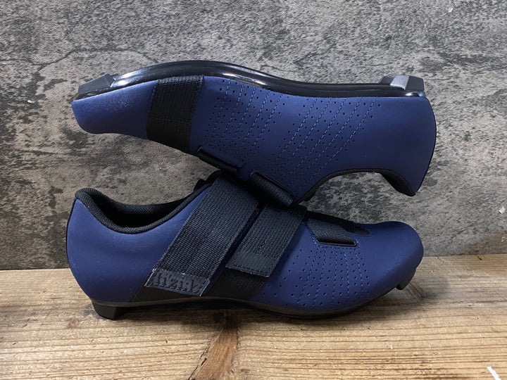 JZ686 フィジーク fizik TEMPO R5 POWERSTRAP shoes ビンディングシューズ 3穴 紺 EU41 未使用品