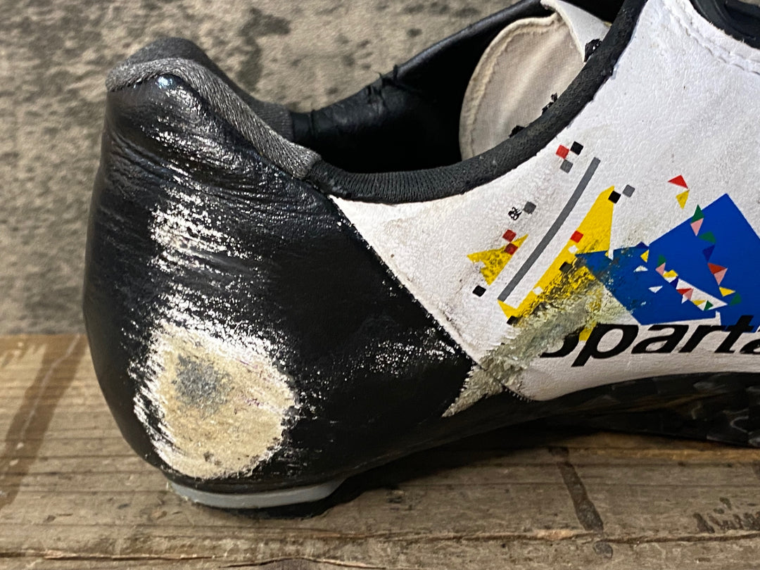 JH194 ボントレガー BONTRAGER XXX RD SPARTACUS ビンディングシューズ 白 EU41 ※社外ソール ※傷,剥がれ
