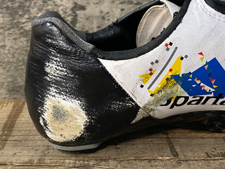 JH194 ボントレガー BONTRAGER XXX RD SPARTACUS ビンディングシューズ 白 EU41 ※社外ソール ※傷,剥がれ