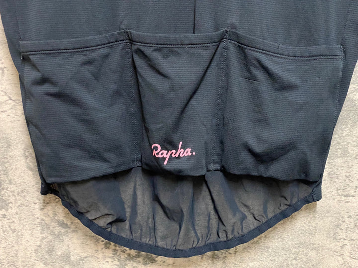 KE819 ラファ Rapha CLASSIC FRYWEIGHT JERSEY 半袖 サイクルジャージ 黒 XL ※裾ゴム伸び