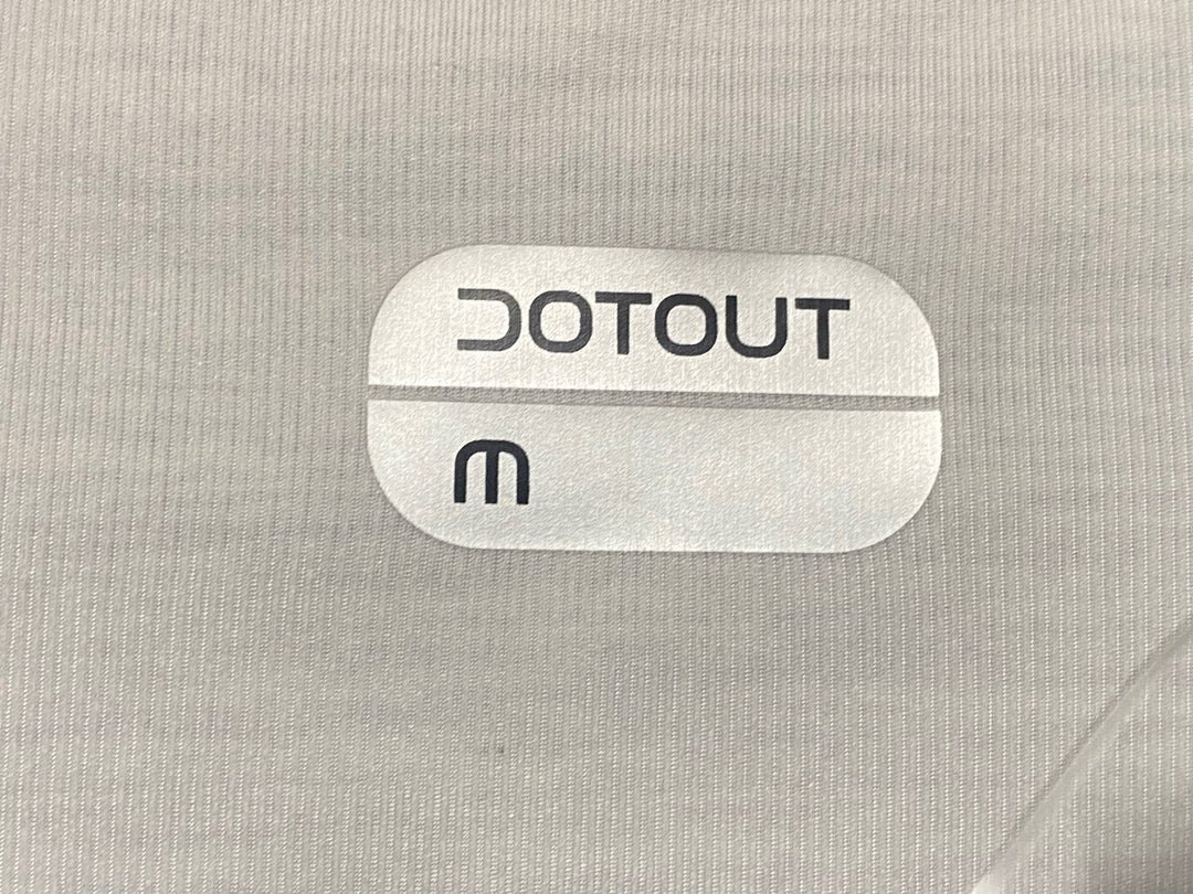 JV333 ドットアウト DOT OUT 半袖サイクルジャージ グレー白 M