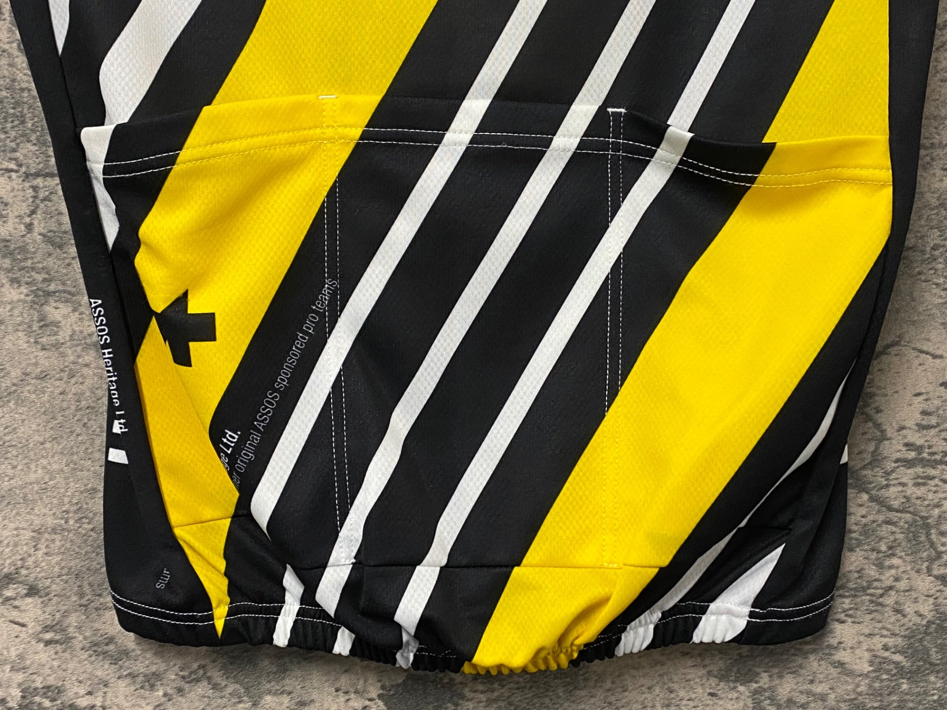 JG893 アソス assos 半袖サイクルジャージ 白黄 XS RENAULT elf