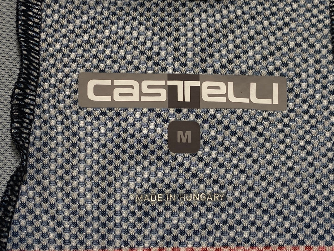 JM789 カステリ CASTELLI ROSSOCORSA 半袖 サイクルジャージ 紺 M