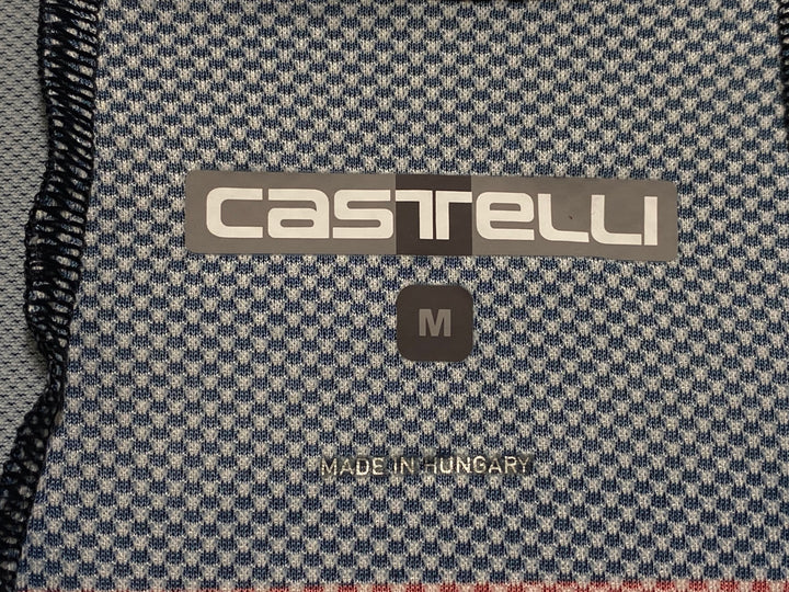 JM789 カステリ CASTELLI ROSSOCORSA 半袖 サイクルジャージ 紺 M