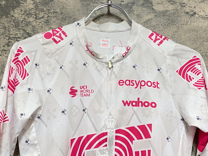 KO793 ラファ Rapha EF GIRO PRO TEAM TRAINING JERSEY 半袖 サイクルジャージ 白 ピンク S