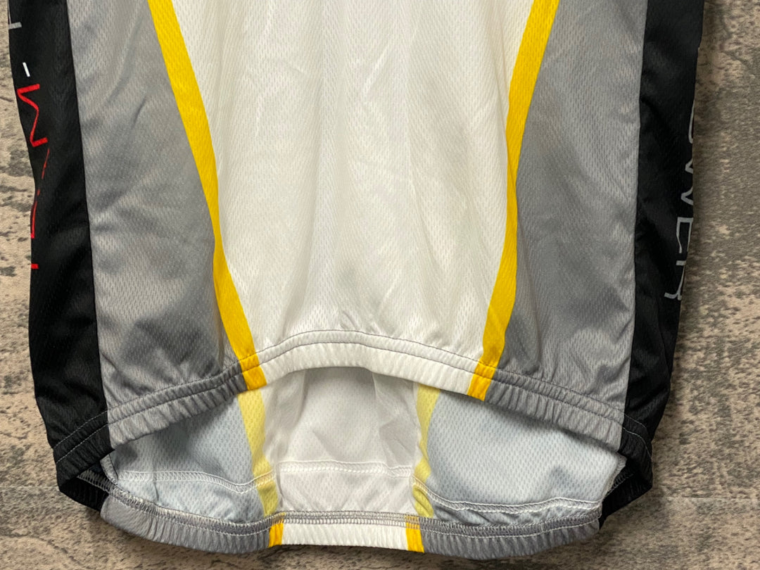 JY383 ナリーニ Nalini ハーフジップ 半袖 サイクルジャージ 白 XL