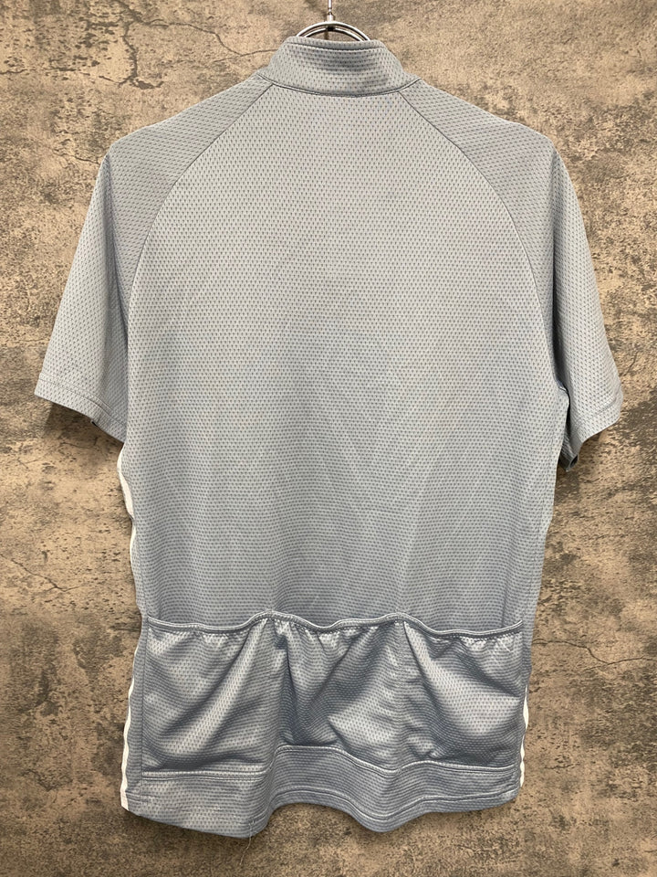 JG409 アディダス adidas 半袖 サイクルジャージ グレー M ハーフジップ