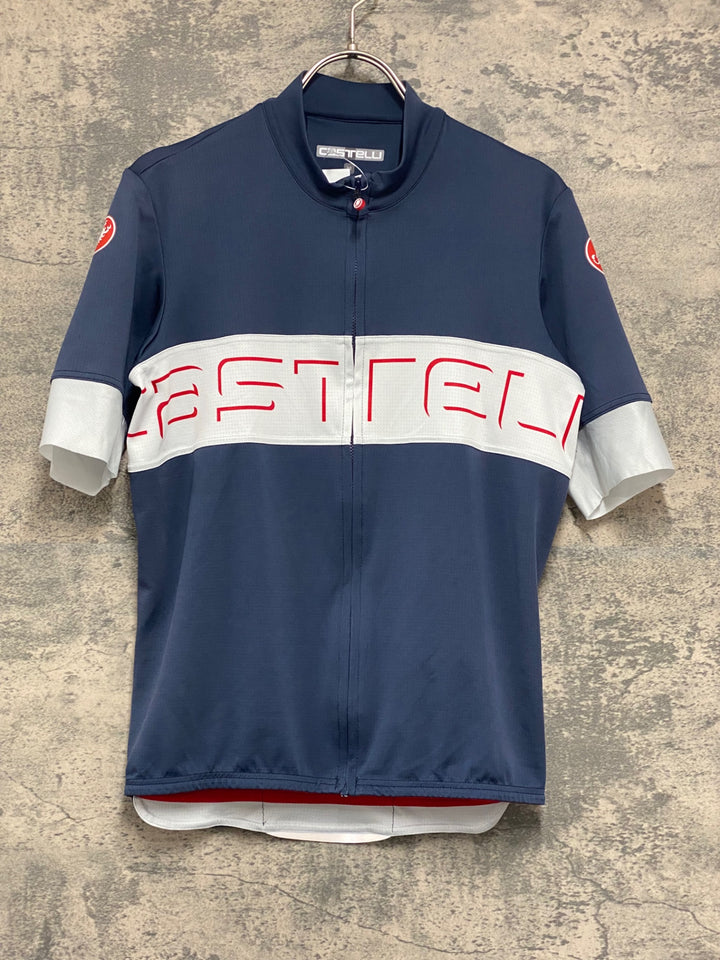 KG670 カステリ CASTELLI 半袖 サイクルジャージ グレー M