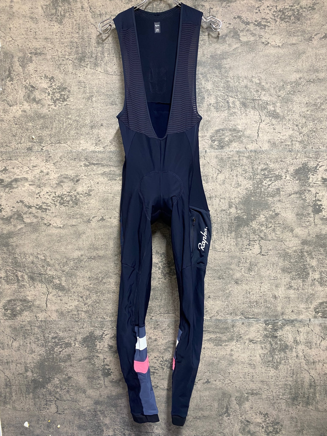 KE032 ラファ Rapha BREVET CARGO WINTER TIGHTS WITH PAD カーゴビブタイツ 黒 L 裏起毛