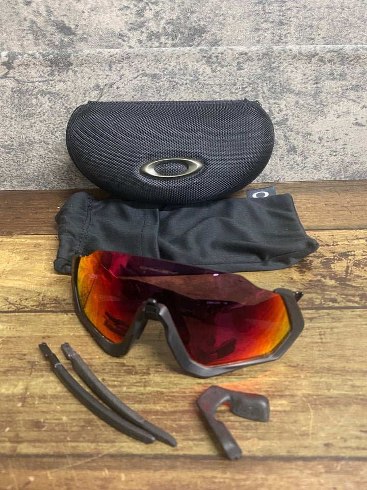 JY292 オークリー OAKLEY フライトジャケット FLIGHT JACKET Prizm Road OO9401-0137 黒 サングラス