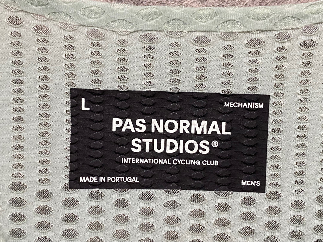 KJ283 パスノーマルスタジオ PAS NORMAL STUDIOS Men's Mechanism Pro Zipless Jersey 半袖 サイクルジャージ 緑 L