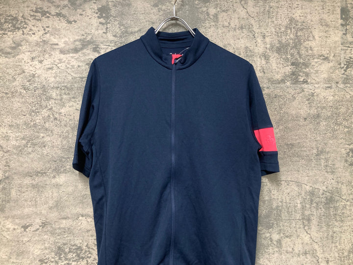 JS570 ラファ Rapha CLASSIC JERSEY Ⅱ 半袖 サイクルジャージ ネイビー XL
