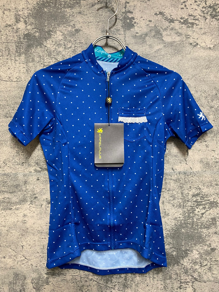 JO884 カペルミュール KAPELMUUR 半袖 サイクルジャージ ネイビー ドット 36 レディース