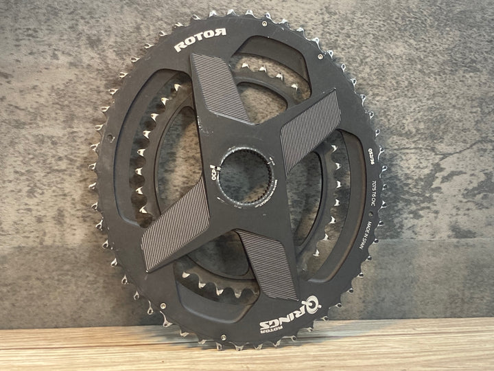 JK643 ローター ROTOR QRINGS チェーンリング 52/36T 11S ダイレクトマウント 楕円 ※チェーンキャッチャーピン欠品