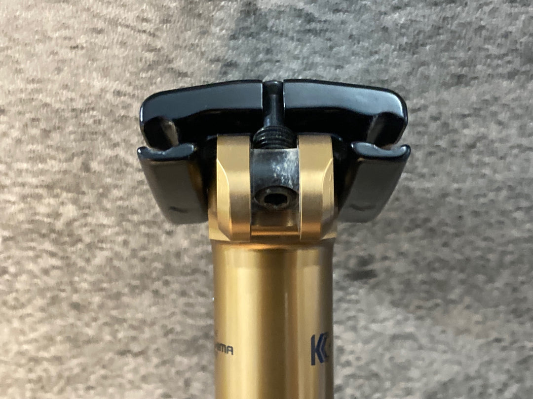 JU598 フォックス FOX TRANSFER KASHIMA COAT アルミ ドロッパーシートポスト Φ31.6 125mm