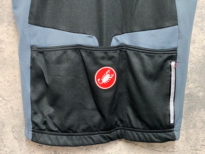 KF171 カステリ CASTELLI 半袖 サイクルジャージ 黒 S