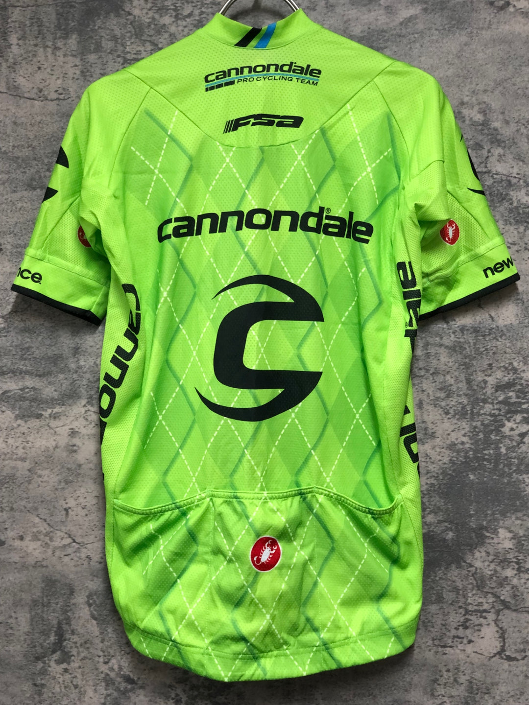 KD666 カステリ CASTELLI 半袖 サイクルジャージ 緑 M CANNONDALE