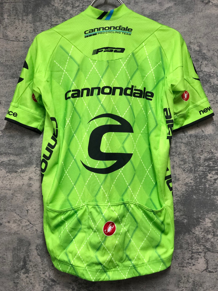 KD666 カステリ CASTELLI 半袖 サイクルジャージ 緑 M CANNONDALE