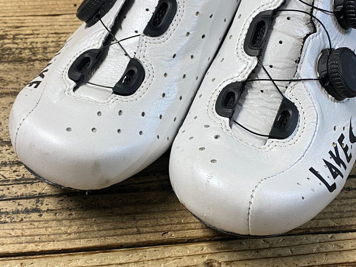 KB487 レイク LAKE CX332 ビンディングシューズ 白 EU41.5 3穴