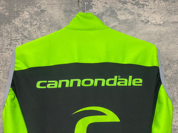 JV351 カステリ CASTELLI perfetto サイクルベスト ジレ 黄緑 CANNONDALE M GORE WINDSTOPPER