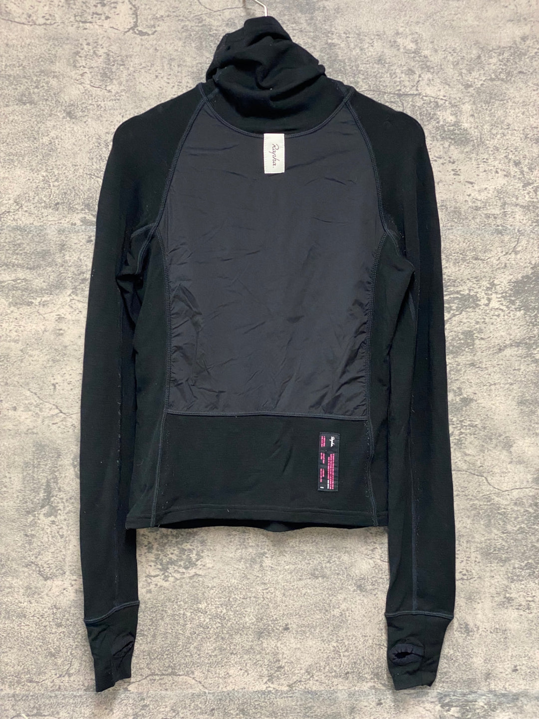 KC750 ラファ Rapha DEEP WINTER WINDBLOCK BASE LAYER 長袖 ベースレイヤー 黒 XS
