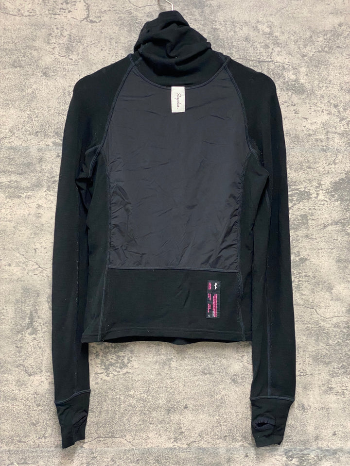 KC750 ラファ Rapha DEEP WINTER WINDBLOCK BASE LAYER 長袖 ベースレイヤー 黒 XS