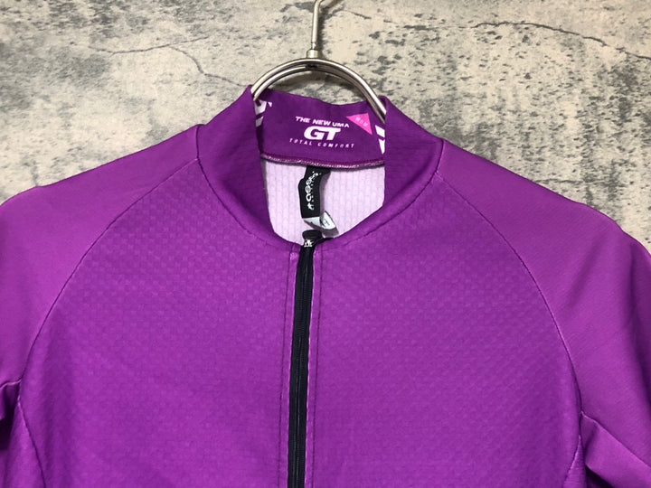 JK121 アソス Assos UMA GT SUMMER JERSEY C2 レディース 半袖 サイクルジャージ 紫 S