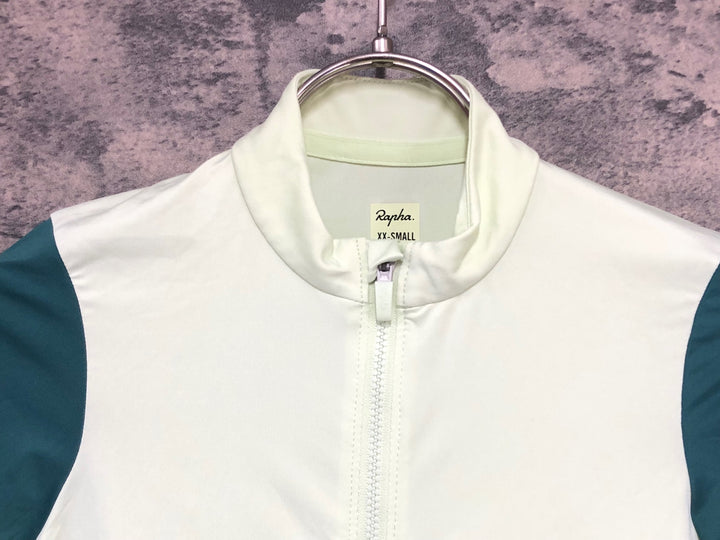 KL466 ラファ Rapha WOMEN'S LONG SLEEVE PRO TEAM TRAINING JERSEY 長袖 サイクルジャージ 黃 緑 XXS レディース