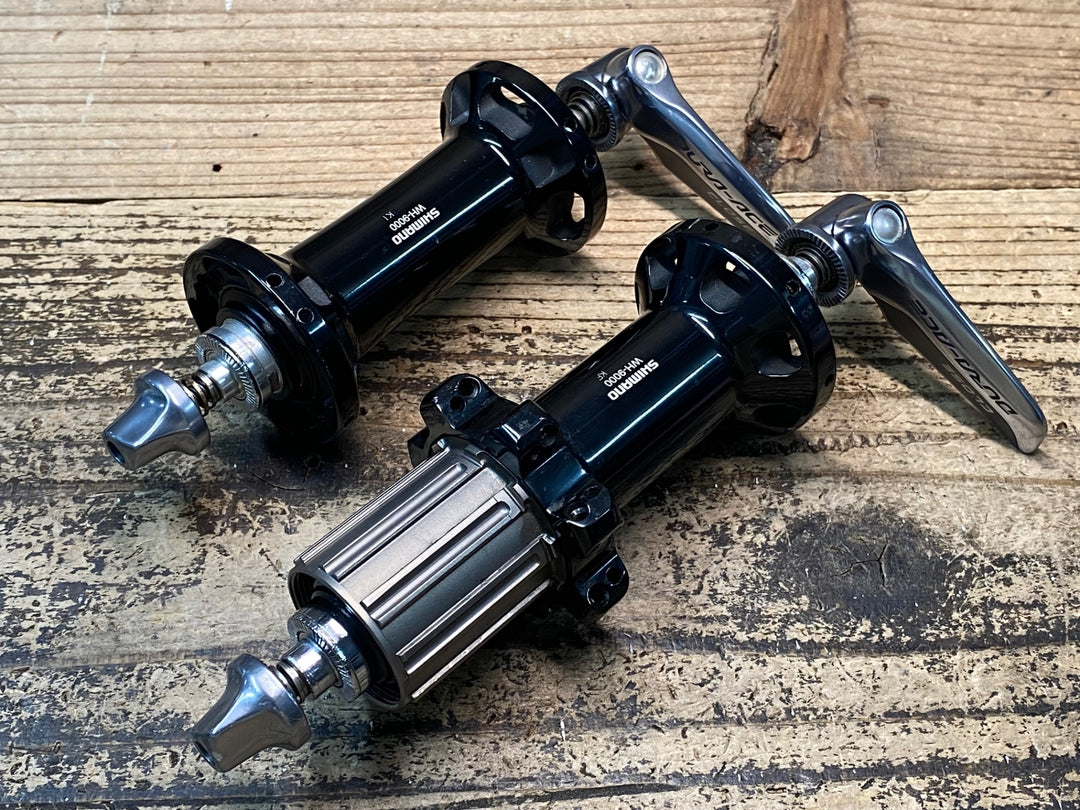 JD185 シマノ SHIMANO デュラエース DURA-ACE WH-9000 前後ハブセット