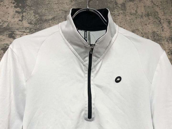 JV839 アソス ASSOS GT TRIKOT JERSEY ハーフジップ 半袖 サイクルジャージ 白 M