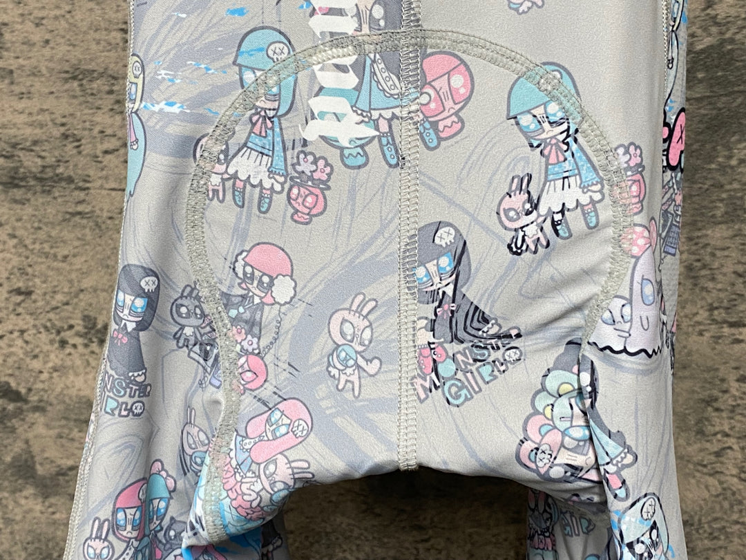 KD095 パンダーニ Pandani Cycle 半袖 サイクルジャージ　M　白/キャラクター　上下セット