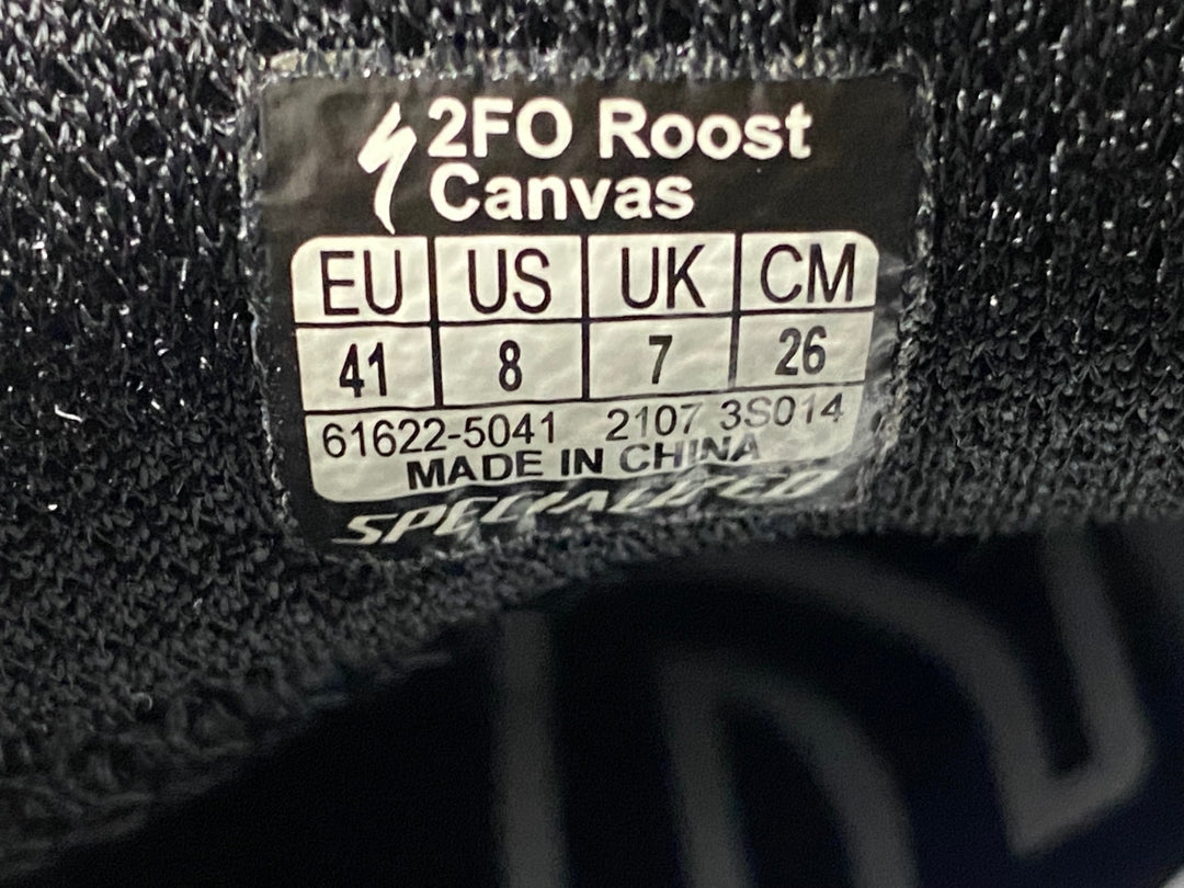 KC014 スペシャライズド SPECIALIZED 2FO Roost Canvas フラットシューズ 茶 黒 EU41