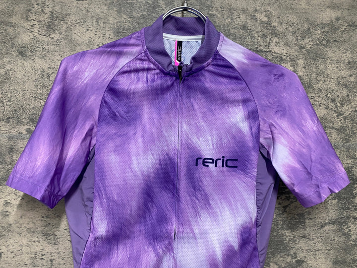 JV964 レリック reric Fuzzy Womens Standard Jersey 半袖サイクルジャージ レディース M 紫