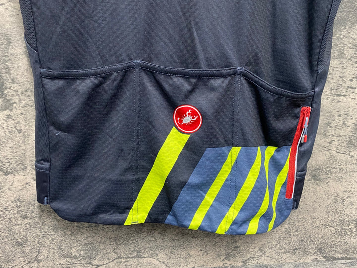JQ891 カステリ CASTELLI ROSSOCORSA 半袖 サイクルジャージ グレー M