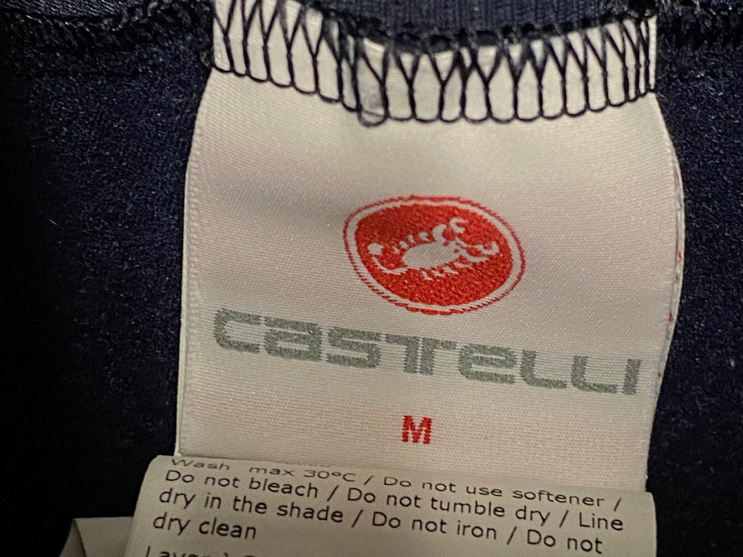 JP774 カステリ CASTELLI ビブタイツ 紺 M 裏起毛