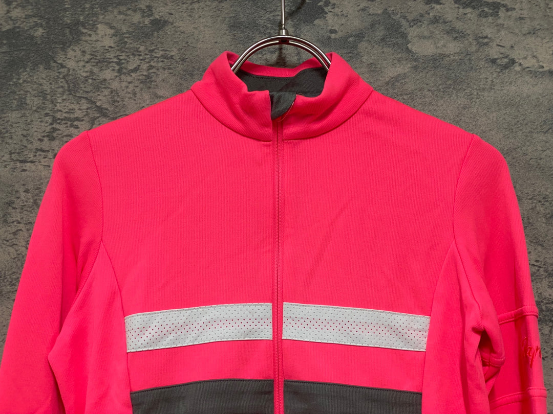 KA061 ラファ Rapha WOMEN'S LONG SLEEVE BREVET JERSEY Ⅱ 長袖 サイクルジャージ ピンク レディース XS
