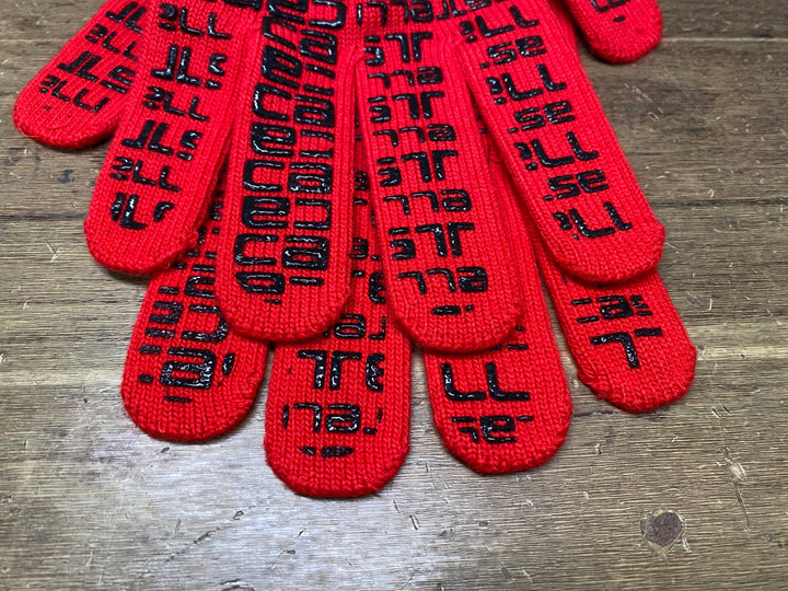 IV736 カステリ CASTELLI CORRIDORE グローブ 赤 L/XL