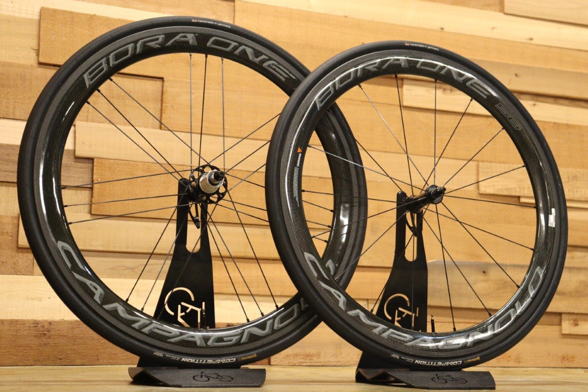 カンパニョーロ Campagnolo ボーラワン BORA ONE 50 カーボン チューブラー ホイールセット シマノ11S ワイドリム 【立川店】