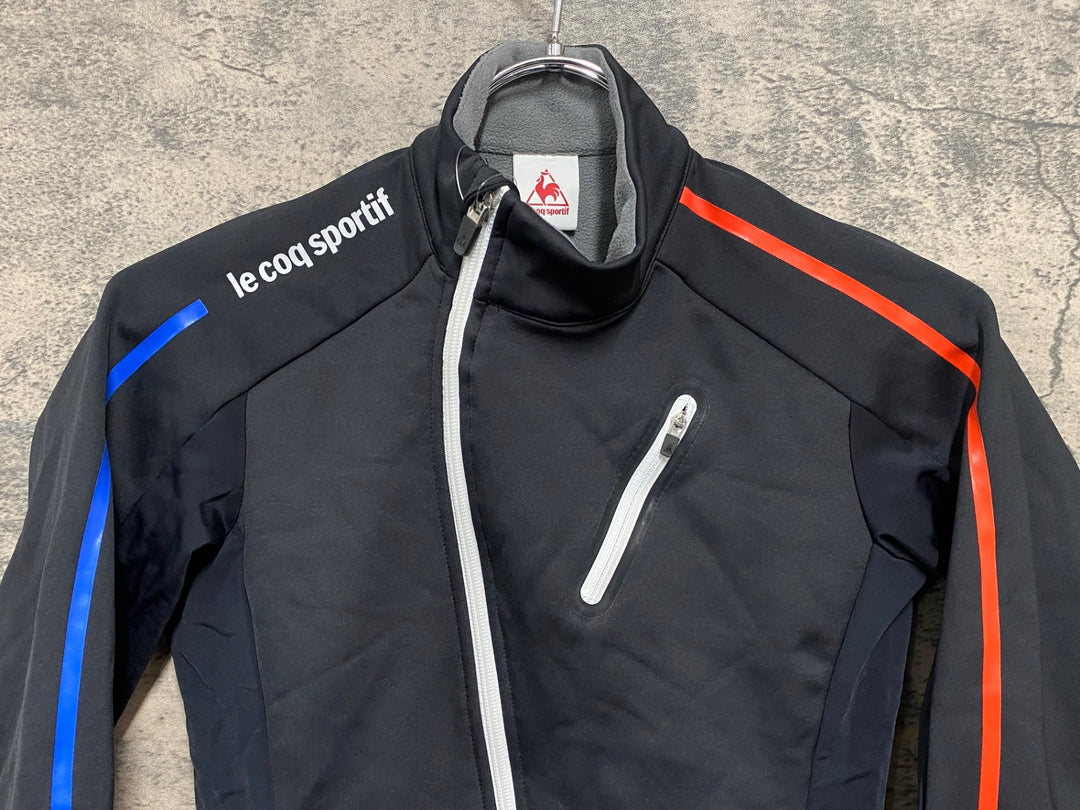 JR080 ルコックスポルティフ le coq sportif 長袖 サイクルジャケット 黒 S 裏起毛