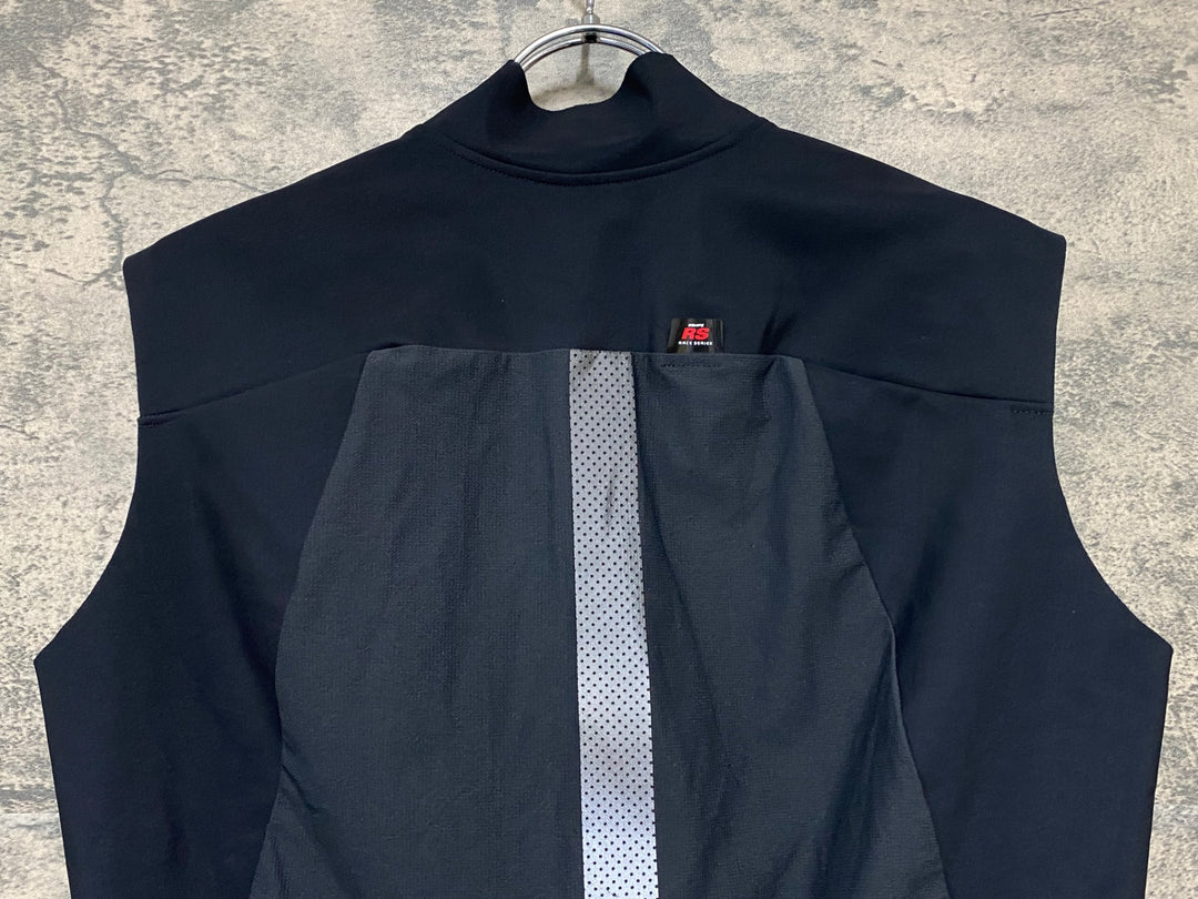 KJ192 アソス ASSOS EQUIPE RS Spring Fall Gilet TARGA ウィンドプルーフ ジレ 黒 L