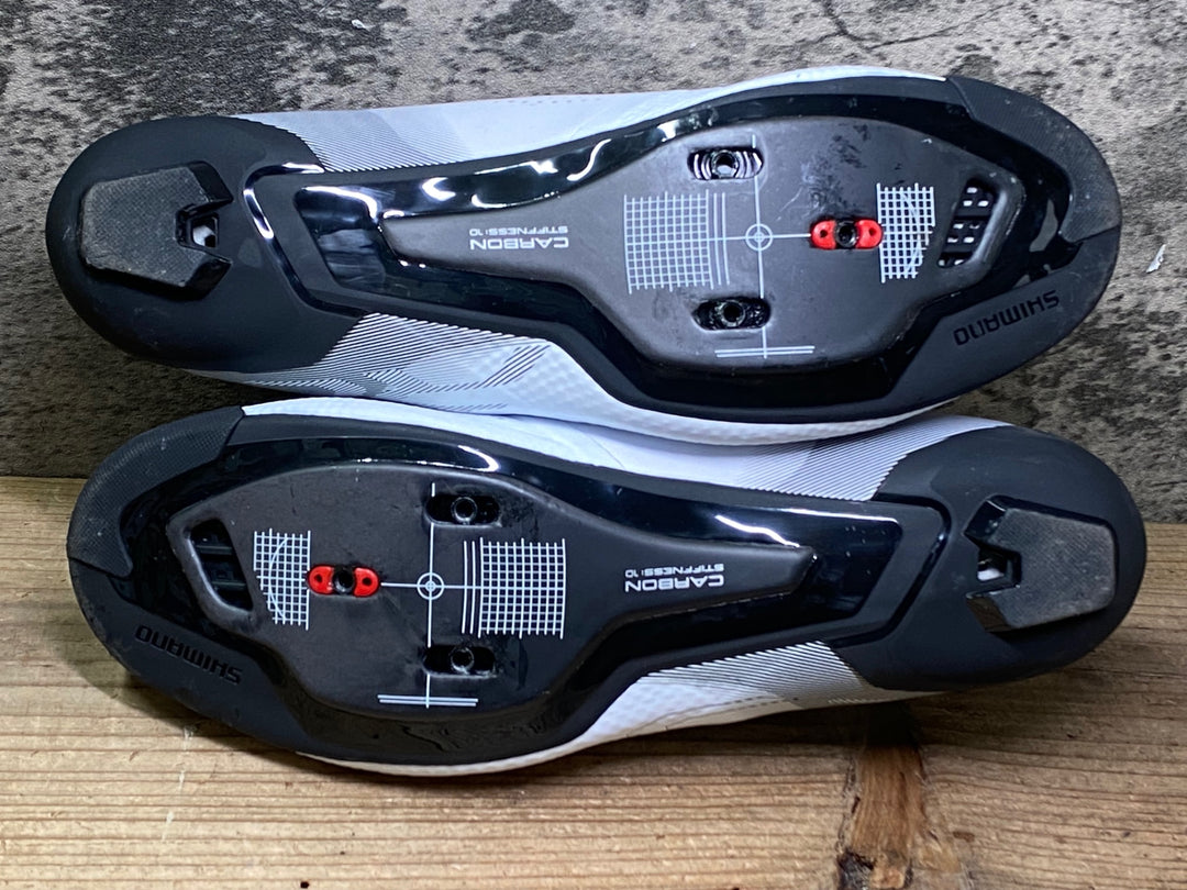 JP133 シマノ SHIMANO RC7 SHRC703M WIDE ビンディングシューズ 3穴 BOA 白 EU41