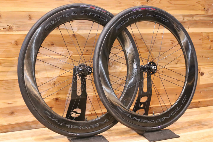カンパニョーロ CAMPAGNOLO ボーラ BORA WTO 60 DB シマノ 11/12S 19C カーボン チューブレス ロードバイク DISC ホイールセット 【広島店】