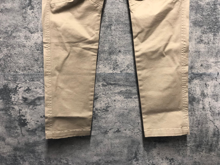 KB036 ナリフリ narifuri NF5011 タイトフィット チノパン ロングパンツ ベージュ L