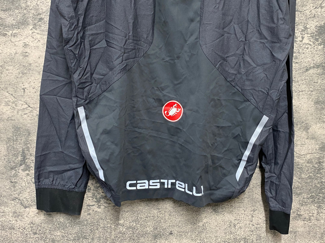 KB212 カステリ CASTELLI 長袖 ジャケット グレー XL ※ロゴ劣化
