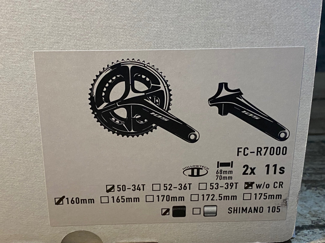 JR611 シマノ SHIMANO 105 FC-R7000 クランクセット 50/34T 160mm