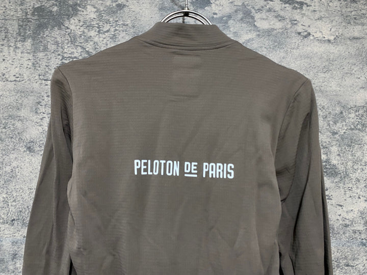 KB615 プロトンドパリ Peloton de Paris AVONTURIER MERINO LS JERSEY 長袖 サイクルジャージ ブラウン XS 裏起毛