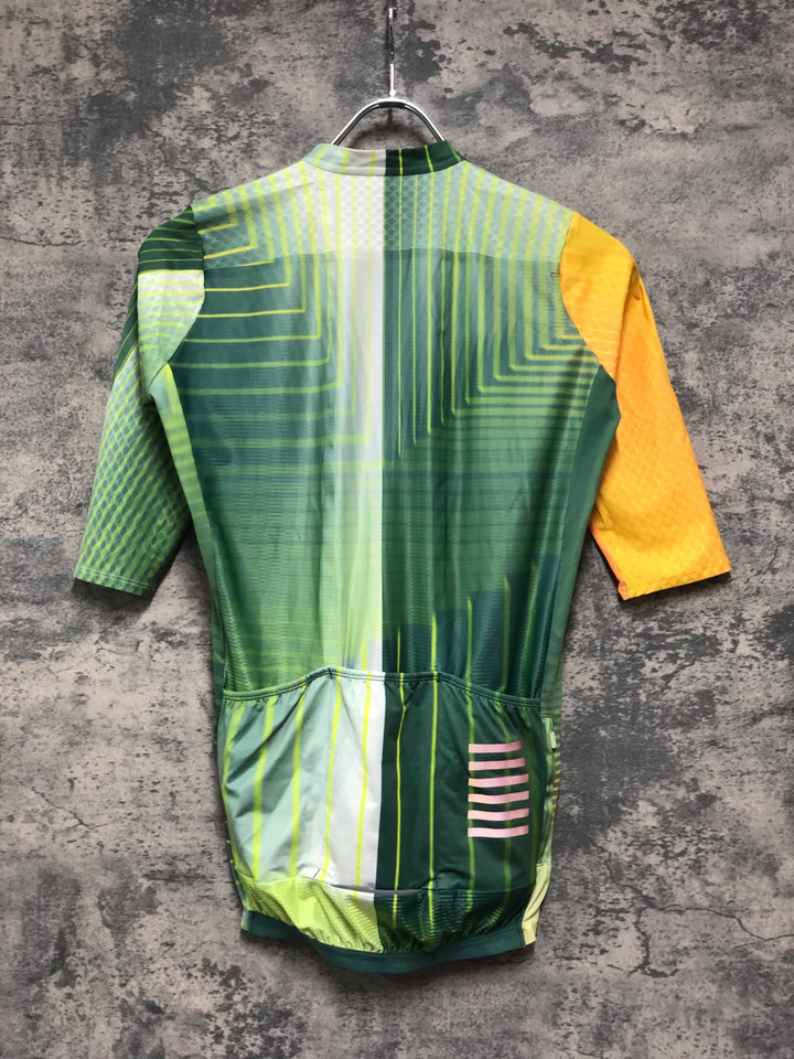 JJ939 ラファ Rapha TUNNEL VISION PT AERO JERSEY サイクルジャージ 緑 M