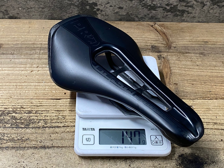 JZ294 シマノ SHIMANO PRO STEALTH CURVED TEAM サドル 黒 カーボンレール 152mm ※座面中央割れのためジャンク
