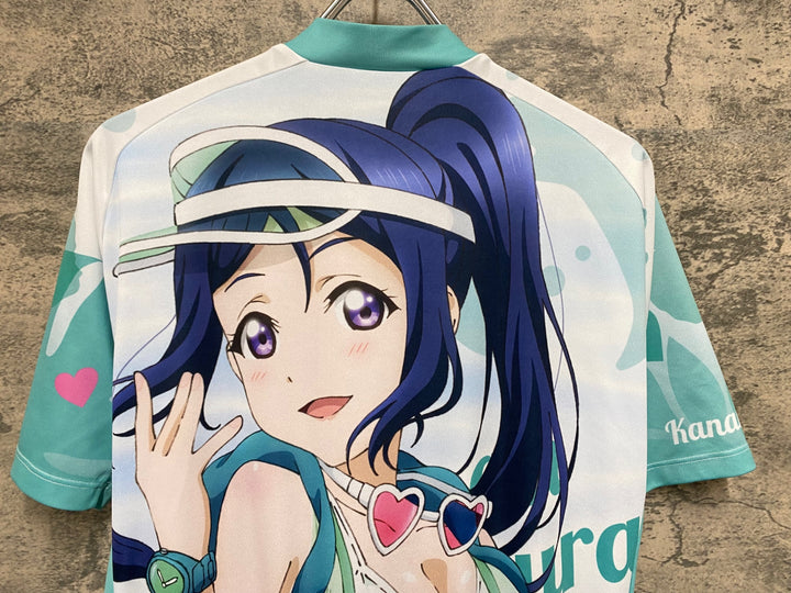 KA076 アウローラ AURORA 半袖 サイクルジャージ 緑 XL ラブライブ！サンシャイン!! 2022 松浦果南 痛ジャージ