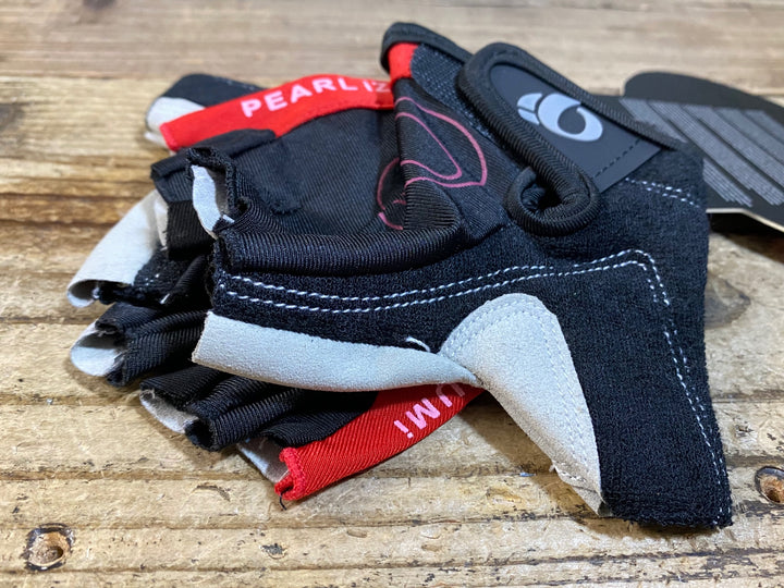 KF375 パールイズミ PEARL iZUMi 指切 グローブ 黒 赤 M